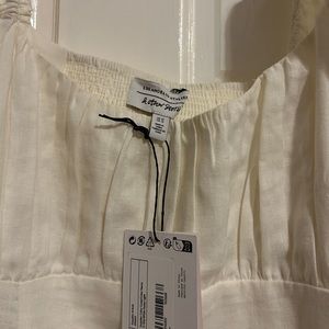 Off white linen dress
